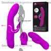 Vibrador con succionador de clitoris. Recargable USB